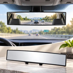 Espejo retrovisor interior panorámico universal con clip para automóvil