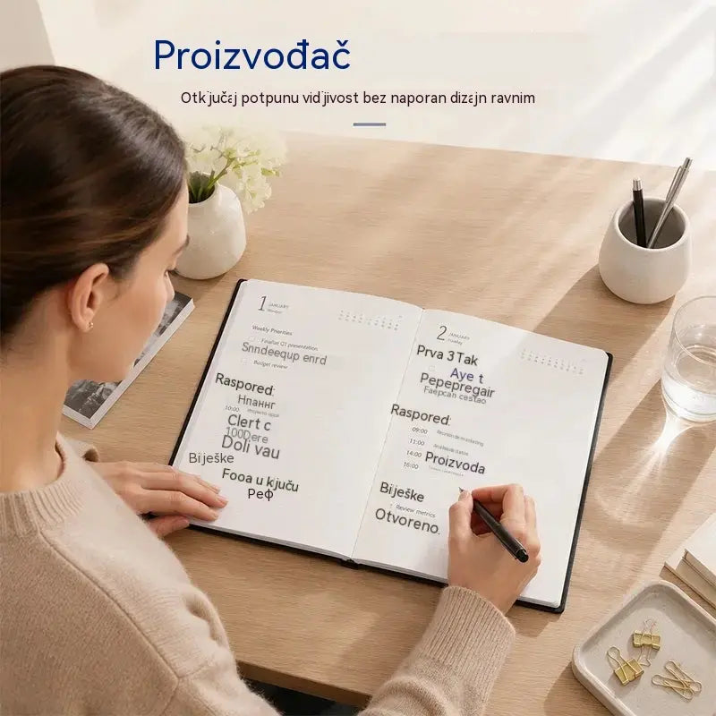 📔✨ Planer 2027 A5 za organizaciju dana – Planirajte, zapišite i držite sve pod kontrolom