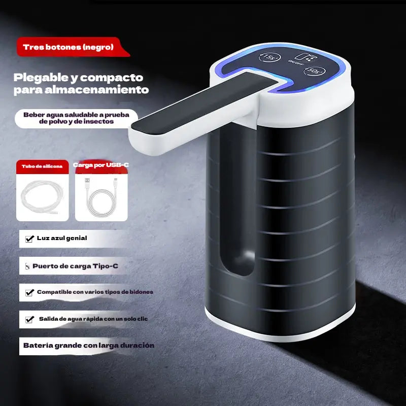 🥳50% de descuento🔥🚰Dispensador de agua plegable con bomba purificadora