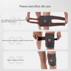 🦵🚶Rodillera deportiva, rodillera con soporte de resorte para montañismo y ciclismo.
