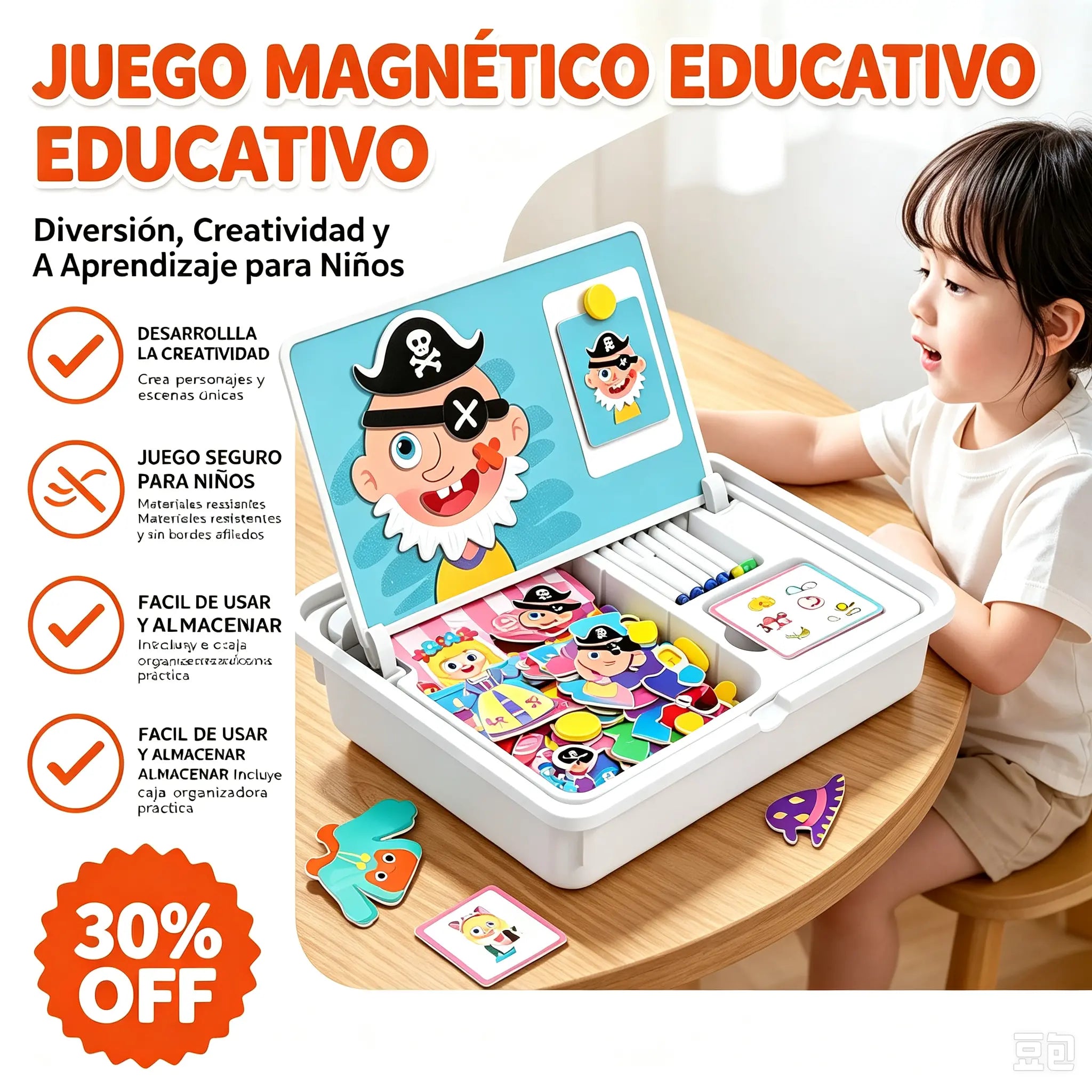 🧒🧩Rompecabezas magnéticos, juguete de viaje, de doble cara, para niños, preescolares, educativos, para aprender