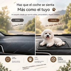 🐶✨Adorno de caniche para coche: la mejora más adorable para el salpicadero
