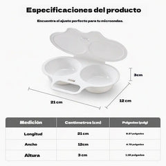 🥚⚡Cocinador de huevos para microondas: cocina huevos duros perfectos en tan solo unos minutos ✨