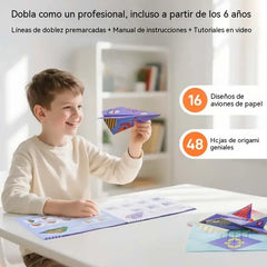 ✈️🚀 ¡50% MENOS! Kit de Construcción de Aeroplanos de Papel — ¡Crea, Lanza y Compite!