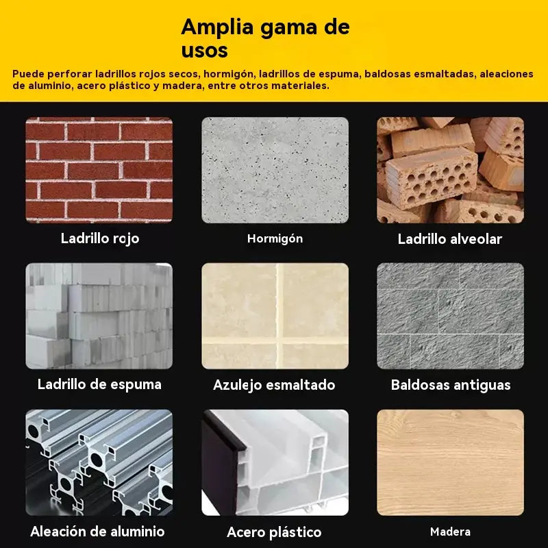🔥Broca de cuatro filos de aleación de cerámica con mango hexagonal antideslizante ✅perforación de placas vitrificadas ✅placas ✅aleación de vidrio