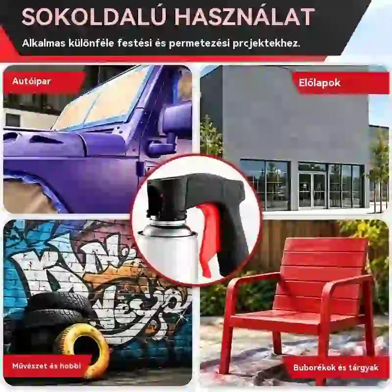 🔥Vásároljon 1-et, kapjon 1-et ingyen🔥🎨🔧 Kiegészítő fogantyú szórófestékes dobozokhoz | Ergonomikus markolat autók, falak és barkács projektek festéséhez