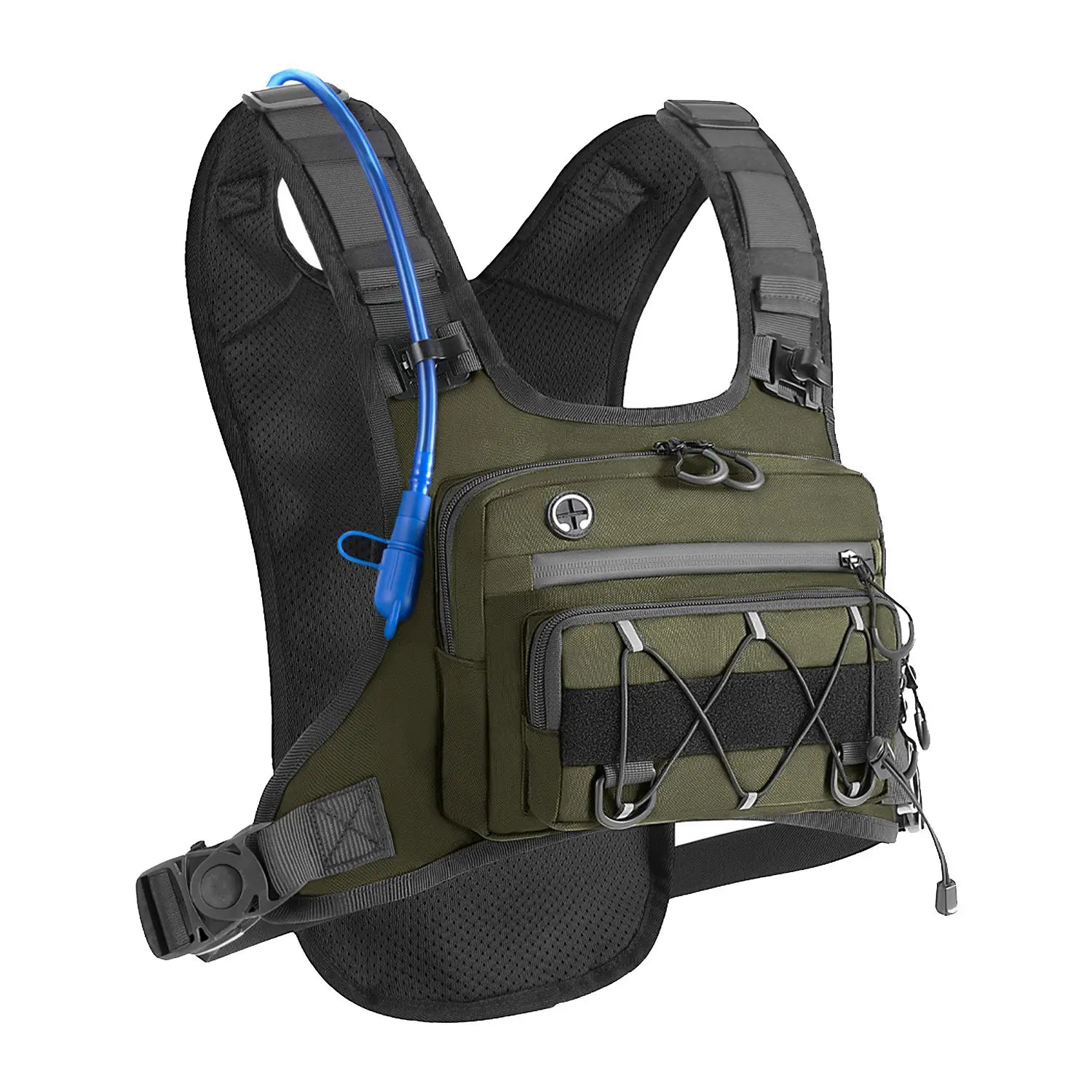 🥳🚴💨 ¡50% DE DESCUENTO! Chaleco de ciclismo con sistema de hidratación integrado: resistente, impermeable, con múltiples bolsillos y correas tácticas. Lleva agua y artículos esenciales con las manos libres: ¡perfecto para rutas largas! 🎒✨