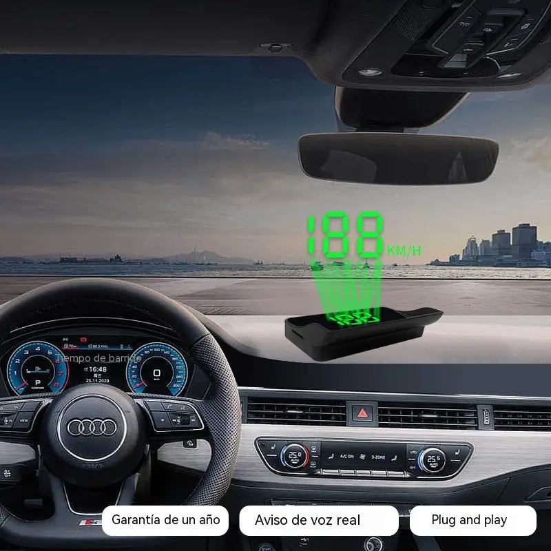 🚗✨ HUD GPS para Coche | Pantalla Digital de Velocidad con Proyección en Parabrisas