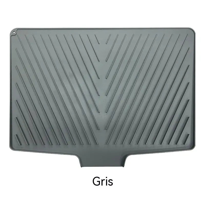 🍽️💧Alfombrilla escurridora de platos de cocina, alfombrilla de secado de silicona