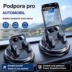 🎯 50% SLEVA NA VŠE! Otočný držák telefonu – bezpečné uchycení na palubní desku, vysoce přilnavá guma 🧭🔄 【Kvalita zaručena】