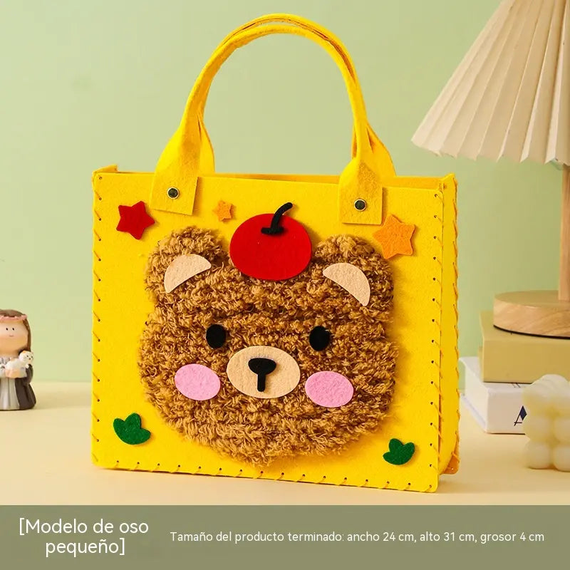 🧸🎨Kit de manualidades para niños: ¡Haz tu propia bolsa de peluche!