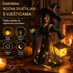 🧙✨Ukrasna noćna lampa „Zvjezdana vještica”