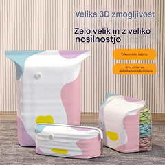 【5-delni komplet】 Velika, stisljiva vakuumska vrečka za shranjevanje: črpalka ni potrebna, neprepustna in idealna za prihranek prostora v kovčkih in doma