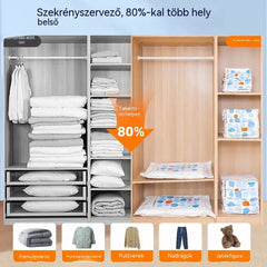 🧳✨【50*65*30cm】【5 részes készlet】🤩Vákuumos kompressziós zsákok tároláshoz, vákuumos kompressziós zsákok paplanokhoz, ruhákhoz és pehelykabátokhoz.