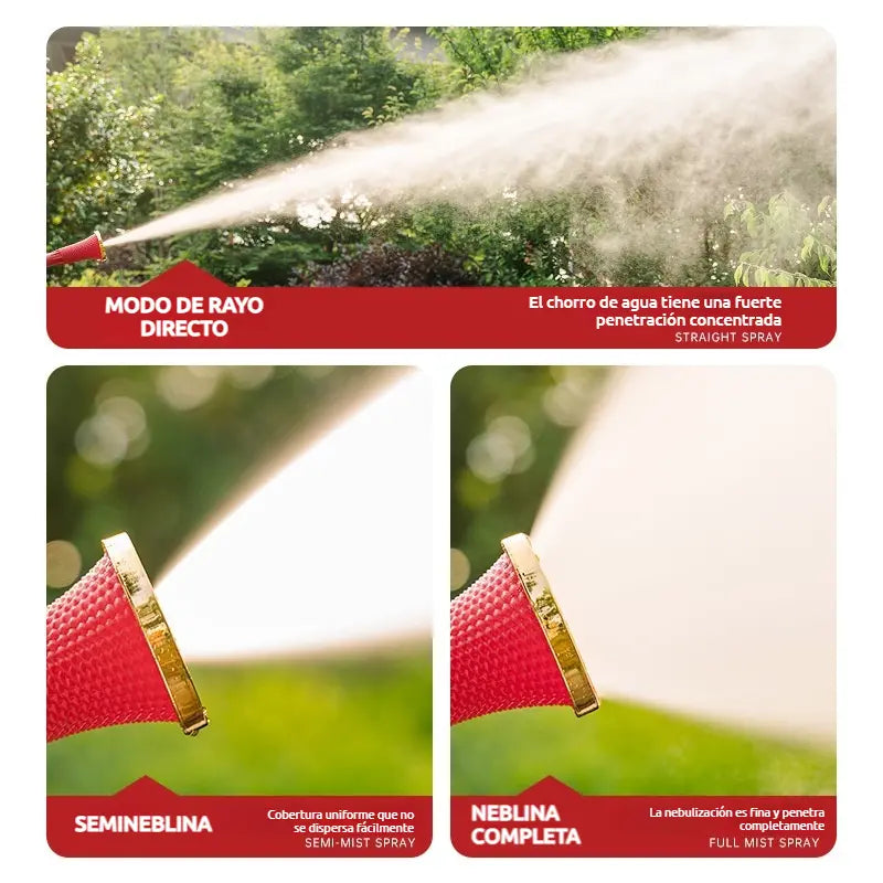 🌬️💦 Pulverizador de Alta Presión con 3 Modos — ¡Nebulización Fina y Pulverización Más Estable!