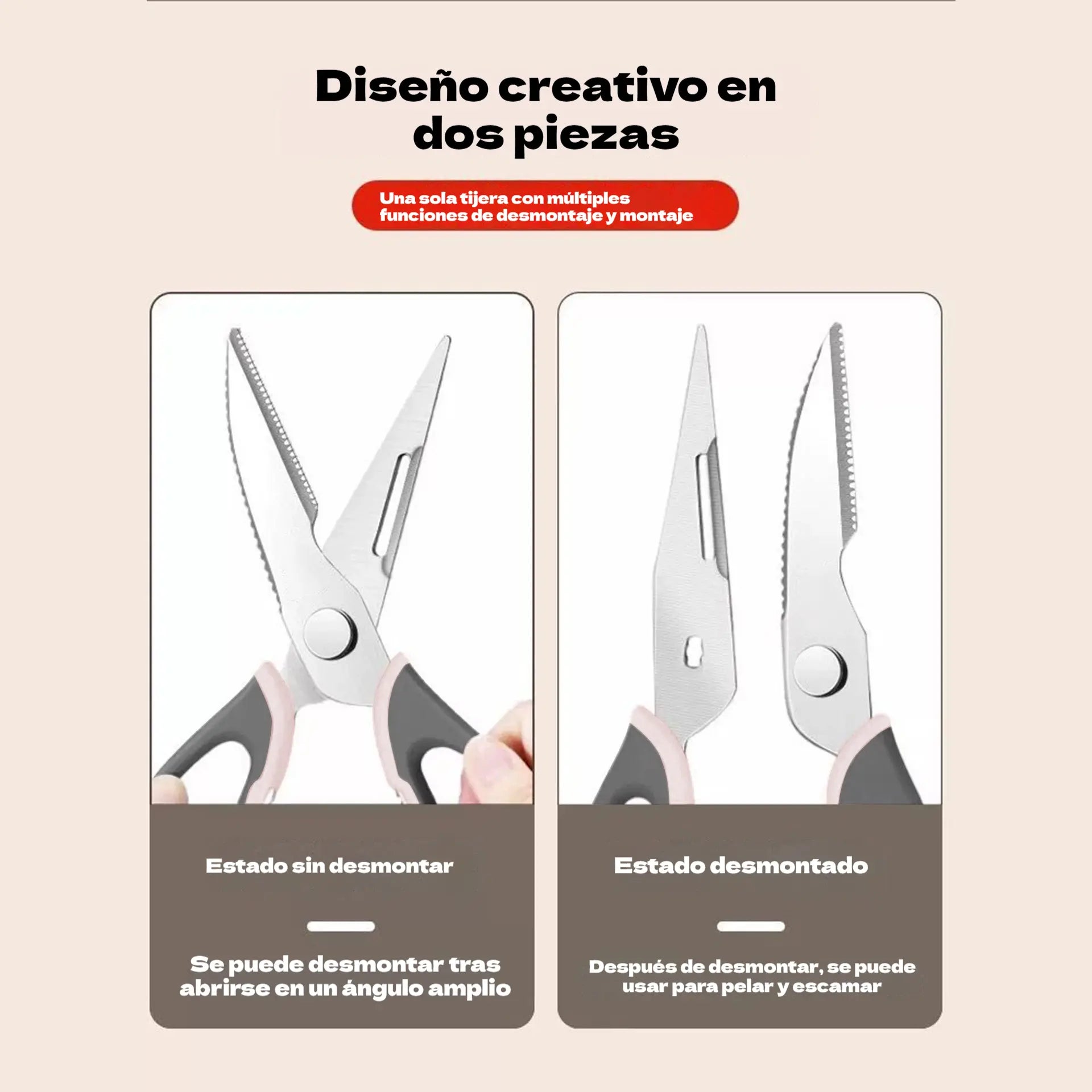 🔥50% de descuento por tiempo limitado🔥 Tijeras de cocina desmontables para huesos de aves