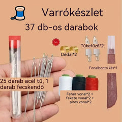 🧵 37 darabos varrókészlet – Minden, amire szükséged van a javításhoz és az alkotáshoz!