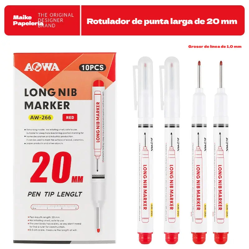 🤩Oferta especial de último día🔥【Paquete de 10】✨Rotuladores de precisión de secado rápido a base de aceite, resistentes al agua, aptos para madera, metal, etc.
