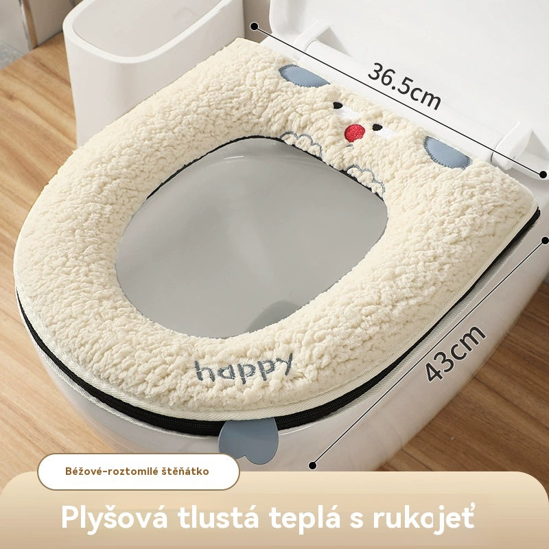🔥🚽🔥50%OFF🔥🎁Fundas de asiento de inodoro cálidas para el invierno con forro polar