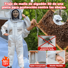 🐝Mono de abeja confeccionado en malla de algodón 3D
