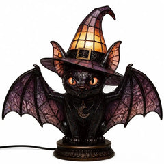 🧙‍♀️✨Lámpara con forma de sombrero de bruja, adorno artesanal de resina, adorno de escritorio, lámpara de mesaLámpara con forma de sombrero de bruja, adorno artesanal de resina, adorno de escritorio, lámpara de mesa