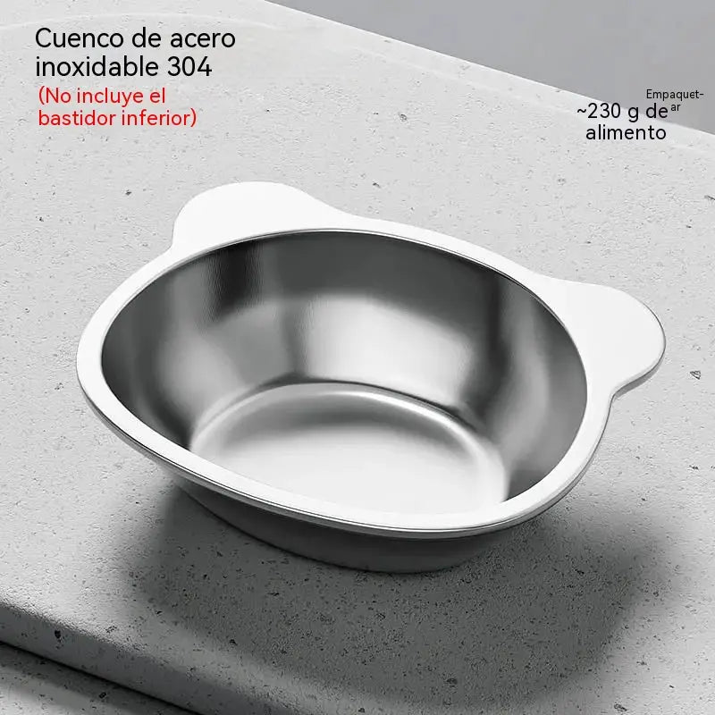 🐶✨ Comedero Ergonómico de Acero para Perros — 15° para Comer Más Cómodamente