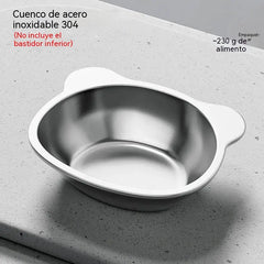 🐶✨ Comedero Ergonómico de Acero para Perros — 15° para Comer Más Cómodamente