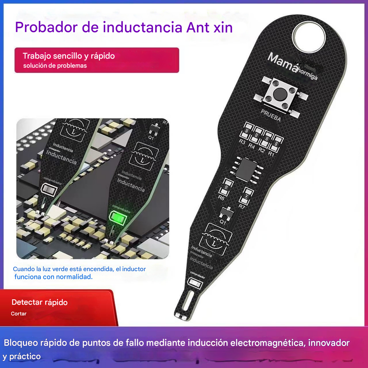 🔥2 piezas por 26 euros🔥Detector de fallos de placa base inductivo de alta precisión: una herramienta importante para localizar y detectar fallos electromagnéticos en teléfonos móviles.