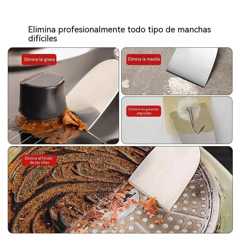 Compra 1 y recibe 1 gratis🍳 Rascador Multiusos de Acero Inoxidable | Herramienta de Limpieza para Cocina y Hogar ✨