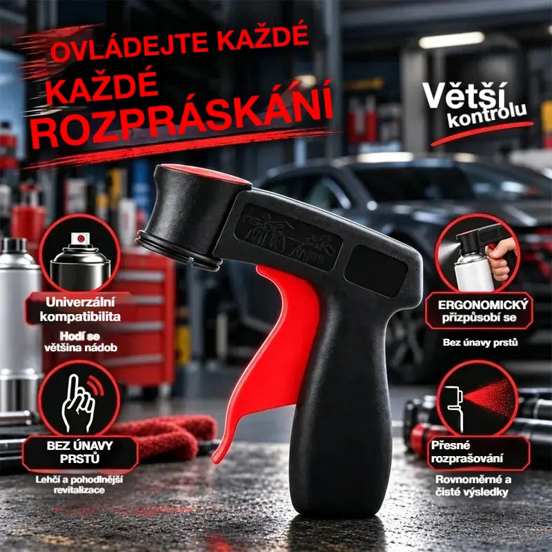 🔥Kupte 1, získejte 1 zdarma🔥🎨🔧 Pomocná rukojeť pro sprejové barvy | Ergonomická rukojeť pro lakování aut, stěn a kutilské projekty