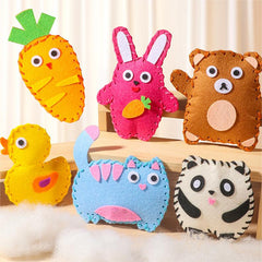 🧵✨【Paquete de materiales*6+Agujas*2+Instrucciones】Kit de costura hecho a mano DIY interesante para niños