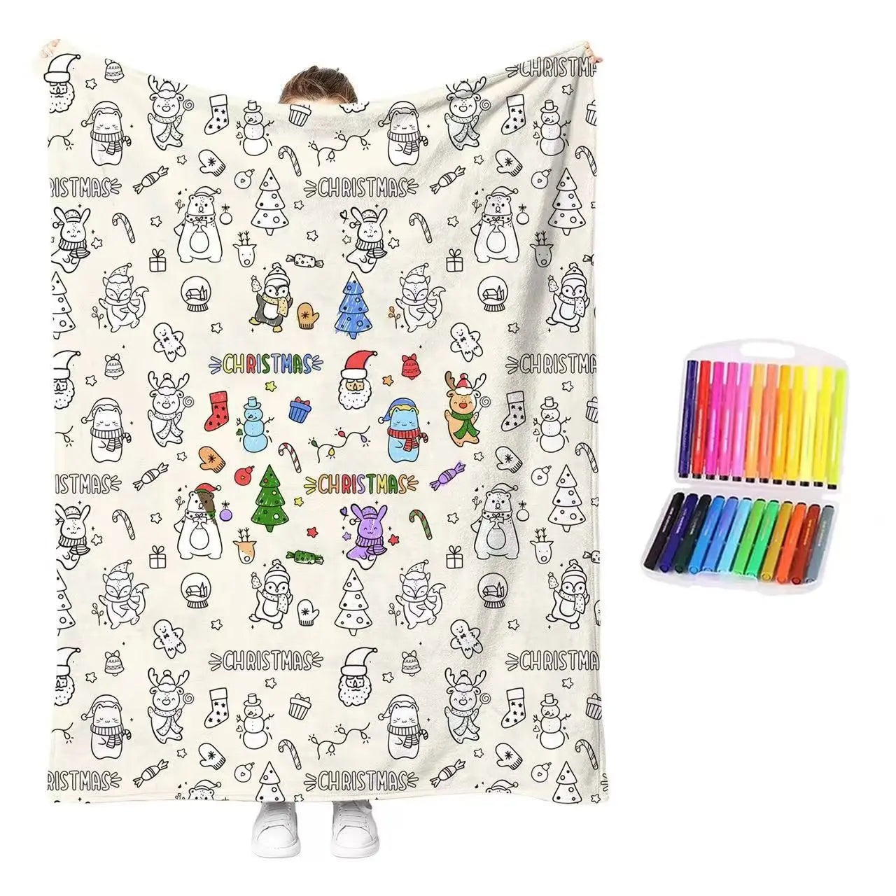 🎨Set de colorear creativo con manta cómoda