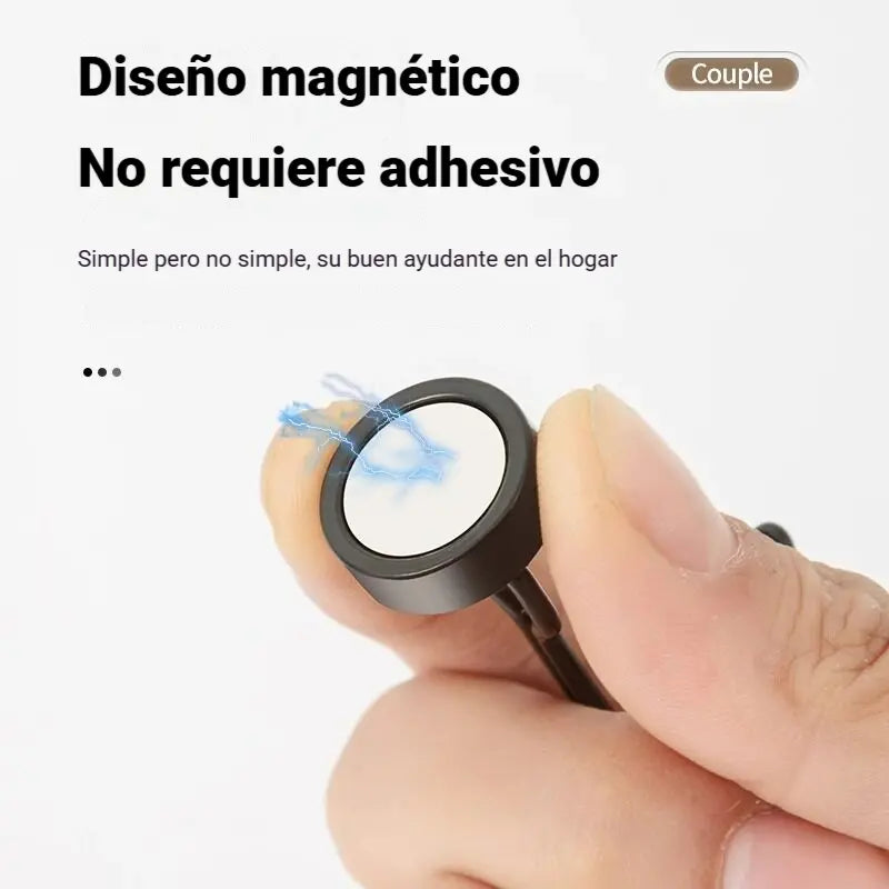 🔥【10 piezas】✨Gancho metálico magnético sin necesidad de taladrar, capacidad de carga máxima de 18 kg.