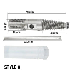 🔧 Kit Extractor y Reparador de Roscas para Tuberías | Herramienta 2 en 1 para Fontanería