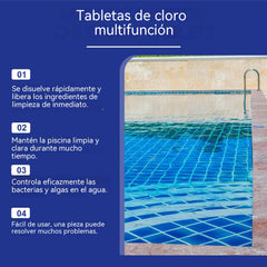 🔥Compre 1 y obtenga 1 gratis（2 botella）Pastillas efervescentes para la limpieza de piscinas