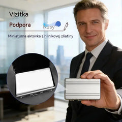 Mini hliníkové puzdro na vizitky｜Kompaktné, elegantné a odolné 💼✨
