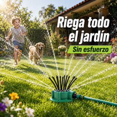 🌿 Aspersor de Jardín 360° Ajustable | Riego Fácil y Preciso para Plantas y Césped 💧