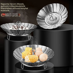 🥳50% KEDVEZMÉNY♨️🍲Kihúzható rozsdamentes acél gőzölő