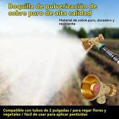 💦 Boquilla de Riego Ajustable de Latón · Pulverización Precisa
