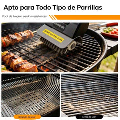 🔋🧹Cepillo eléctrico inalámbrico para limpieza de barbacoas – batería de litio, multifuncional y fácil de usar