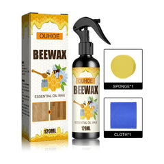 【120 ml + houba + hadřík】Přírodní mikromolekulární včelí vosk ve spreji pro péči o nábytek, údržbu podlah a leštění.
