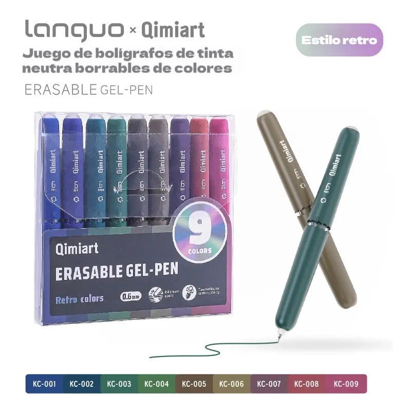 🖊️ ¡50% de descuento! Bolígrafos de tinta borrable: 9 colores vibrantes, escritura fluida, diseño retráctil. Incluye una caja de almacenamiento, ¡ideal para tomar notas y escribir en un diario! ✨🌈
