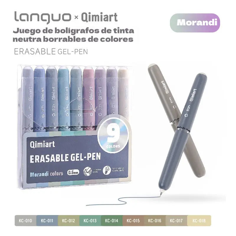 🖊️ ¡50% de descuento! Bolígrafos de tinta borrable: 9 colores vibrantes, escritura fluida, diseño retráctil. Incluye una caja de almacenamiento, ¡ideal para tomar notas y escribir en un diario! ✨🌈