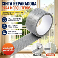 🛠️【5 piezas】✨ Cinta Reparadora para Mosquitera Invisible y Resistente al Agua