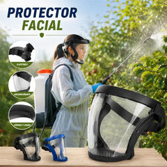 🥽 Máscara facial protectora de alta definición – Pantalla transparente antivaho para soldadura, protege contra salpicaduras, polvo y partículas 🛡️