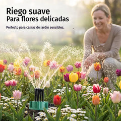 🌿 Aspersor de Jardín 360° Ajustable | Riego Fácil y Preciso para Plantas y Césped 💧