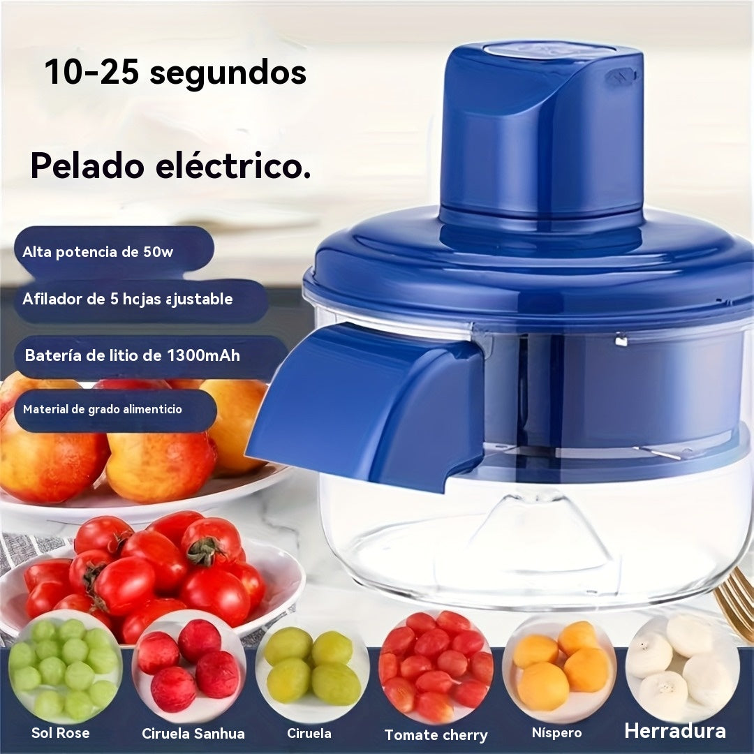 ⏳Oferta por tiempo limitado: 49% de descuento⏰ Pelador eléctrico transparente para frutas y verduras🍇🧄