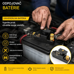 🚗🧰Univerzálny spínač na odpojenie autobatérie