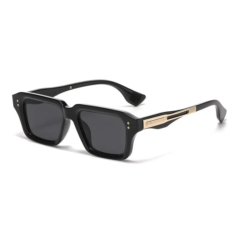 😎 Gafas de Estilo Lujo｜Montura Cuadrada Metálica Minimalista, Filtro de Luz Azul, Elegantes para Cualquier Ocasión