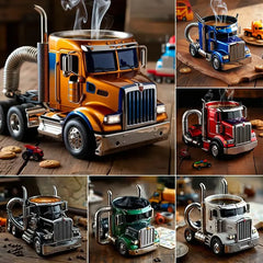 🚛Tazas de café artesanales para semirremolques
